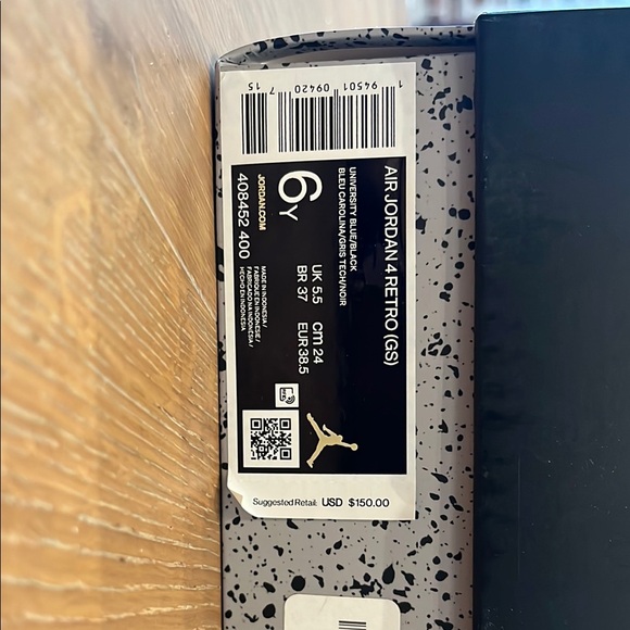 Jordan 4 University Blue Authentic - Picture 5 of 6